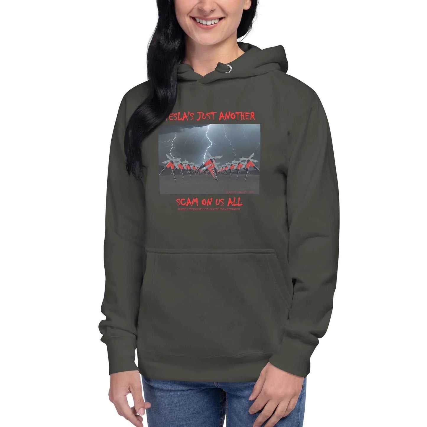 Tesla's Just Another Scam Cozy Unisex Hoodie Statement Wear - Killer Products