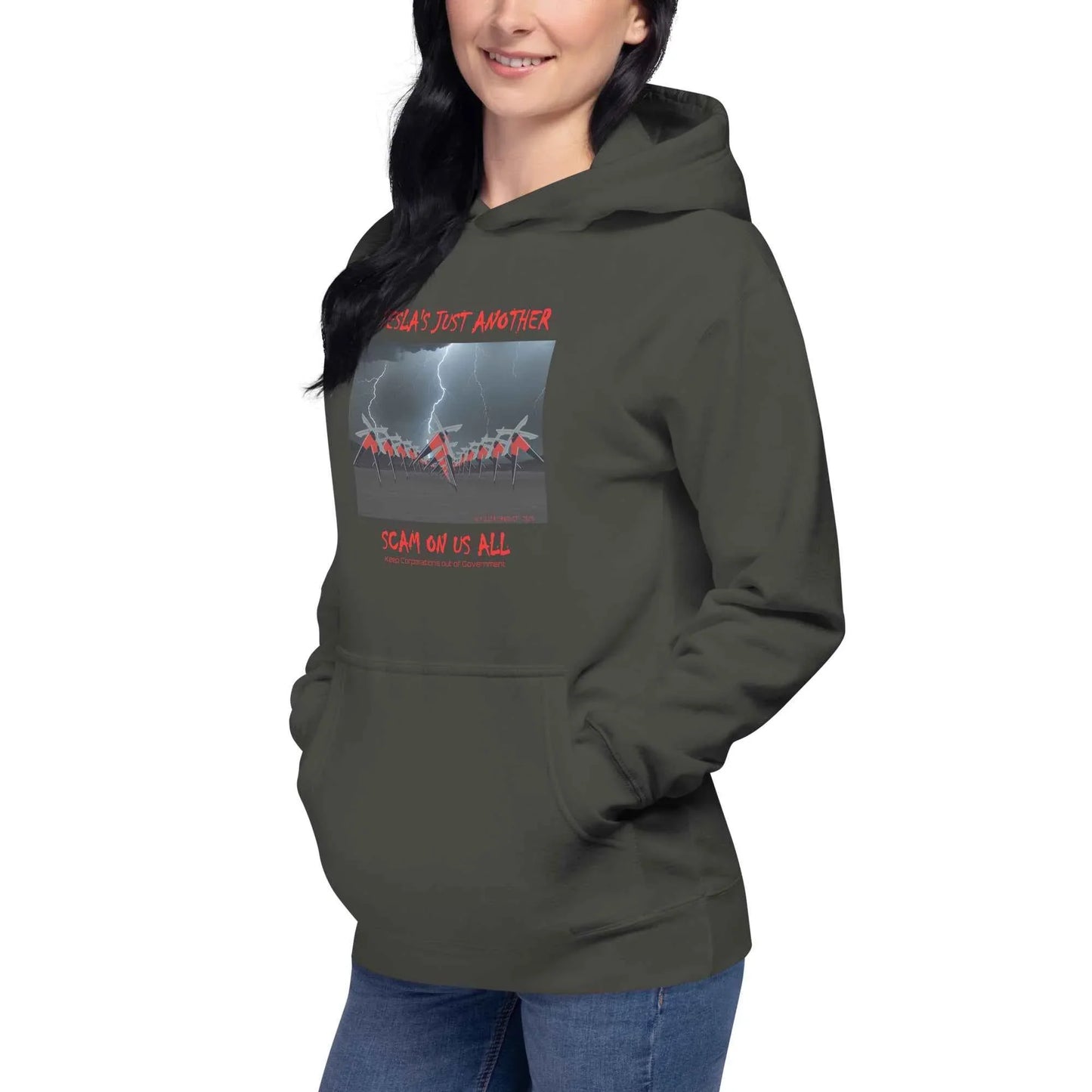 Tesla's Just Another Scam Cozy Unisex Hoodie Statement Wear - Killer Products
