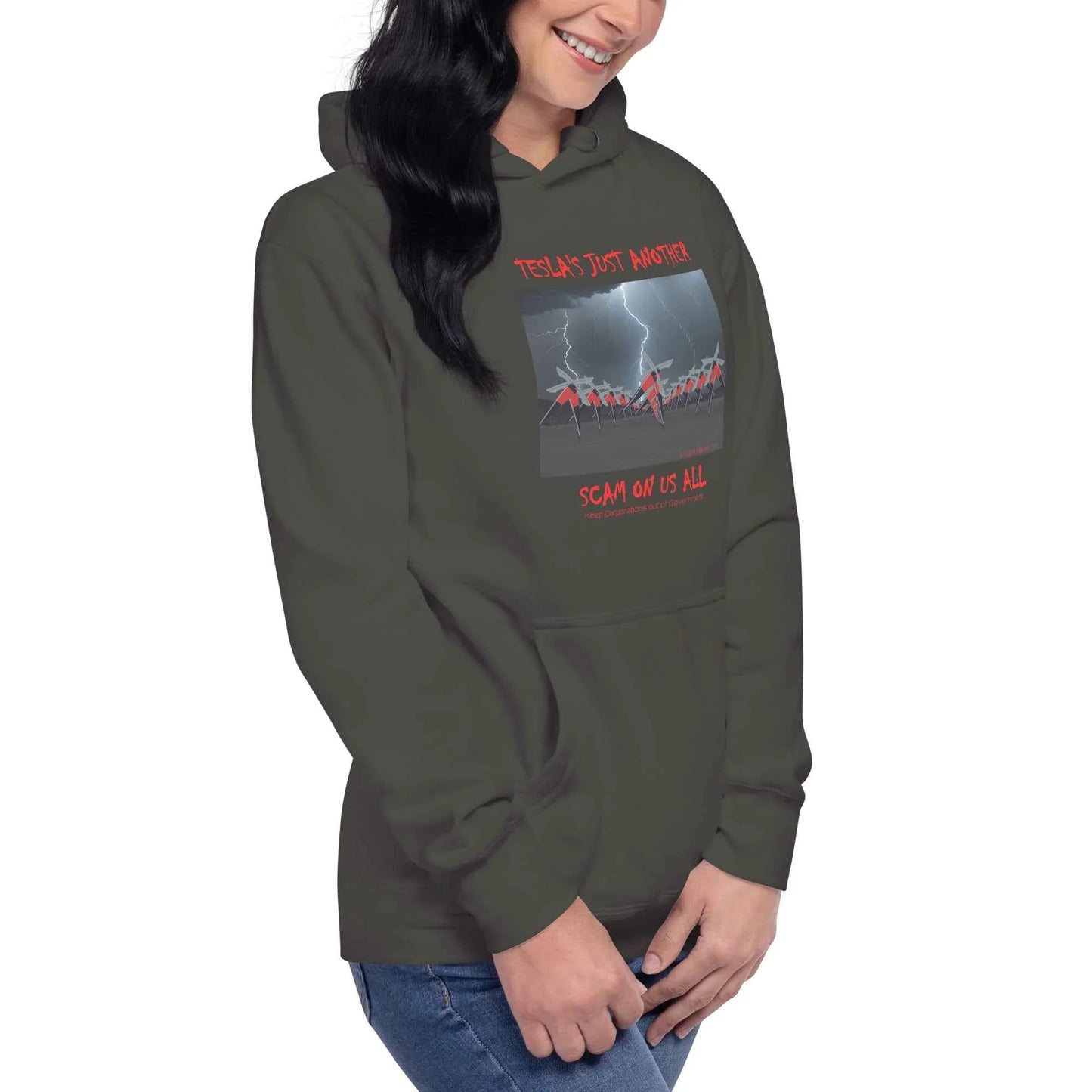 Tesla's Just Another Scam Cozy Unisex Hoodie Statement Wear - Killer Products