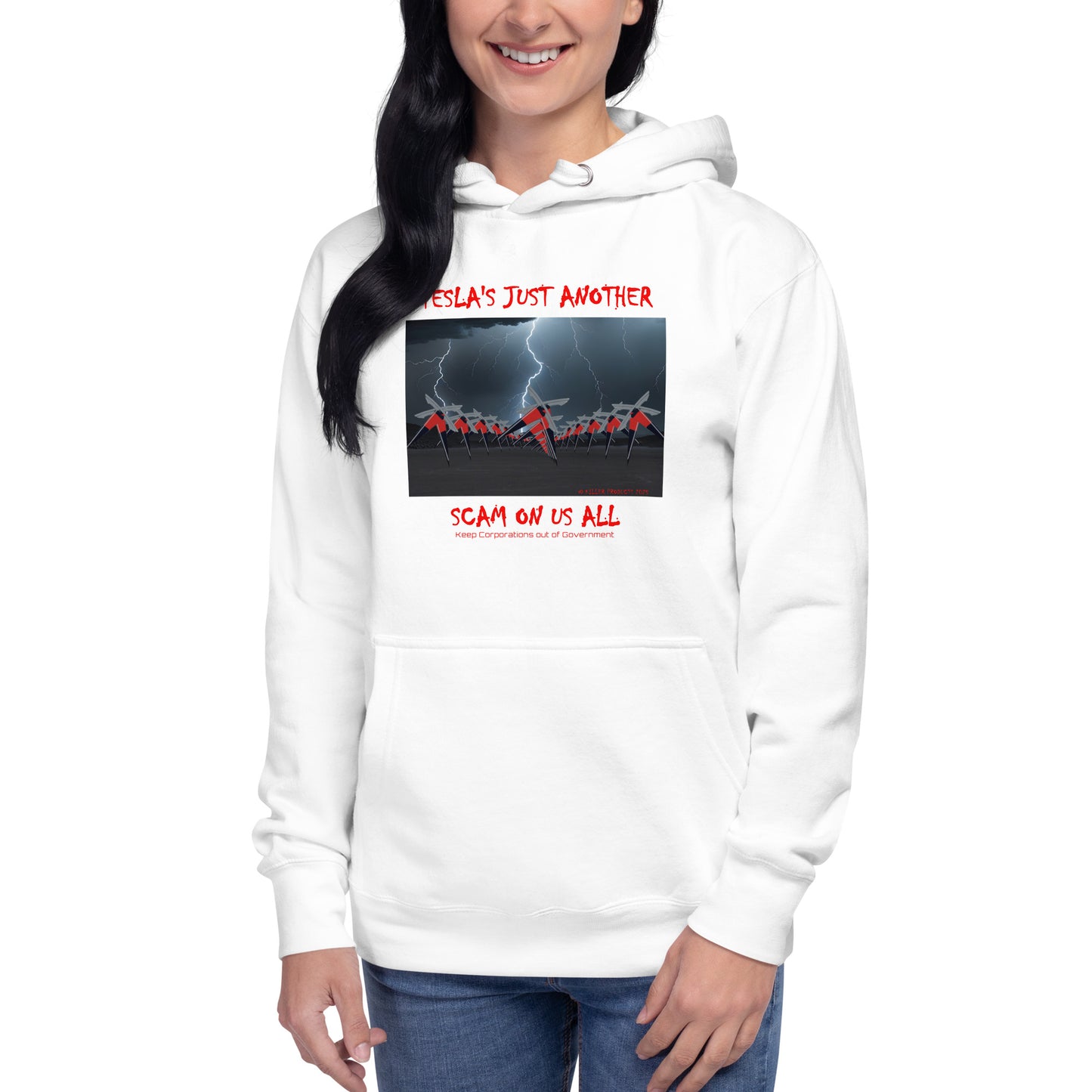 Tesla's Just Another Scam Cozy Unisex Hoodie Statement Wear - Killer Products