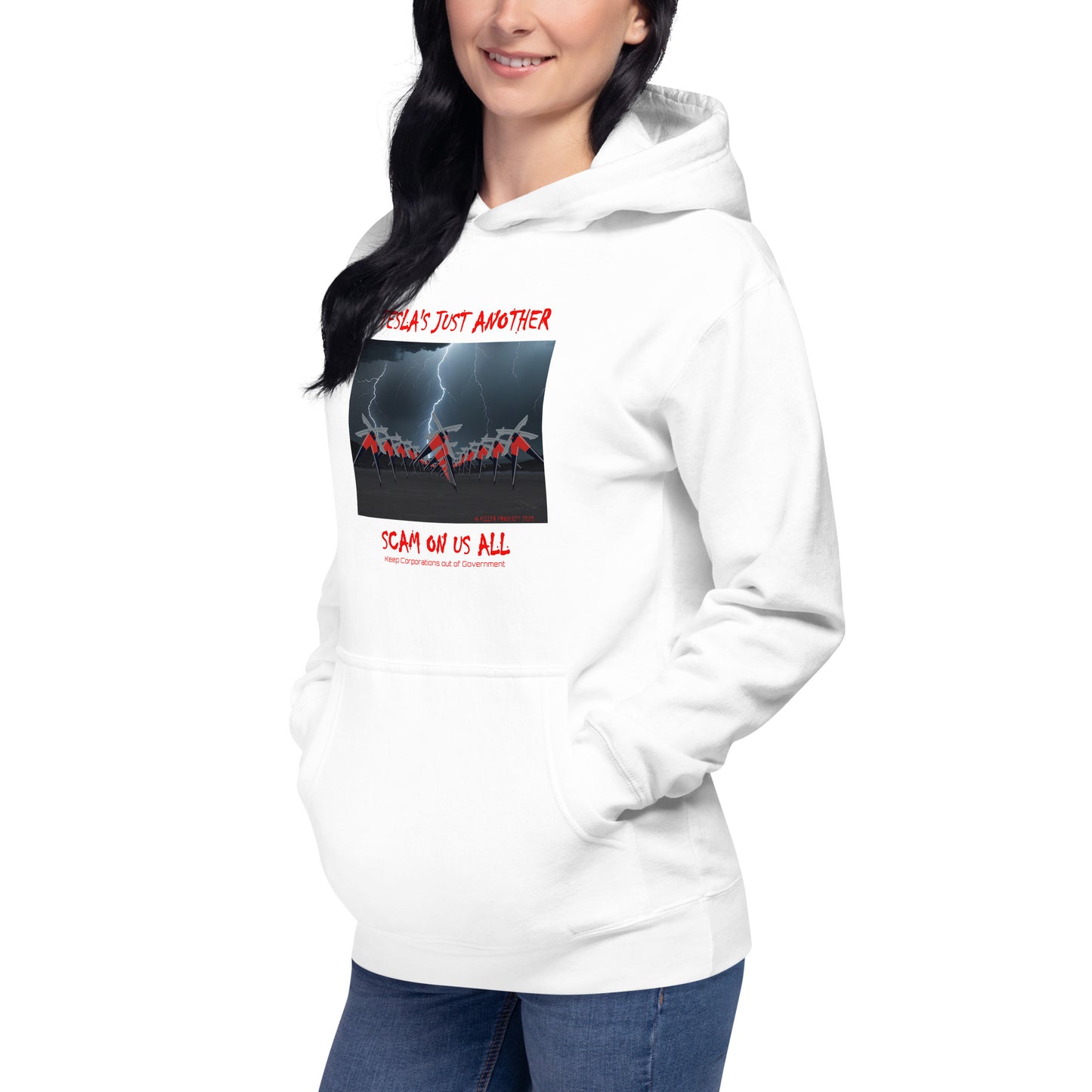 Tesla's Just Another Scam Cozy Unisex Hoodie Statement Wear - Killer Products