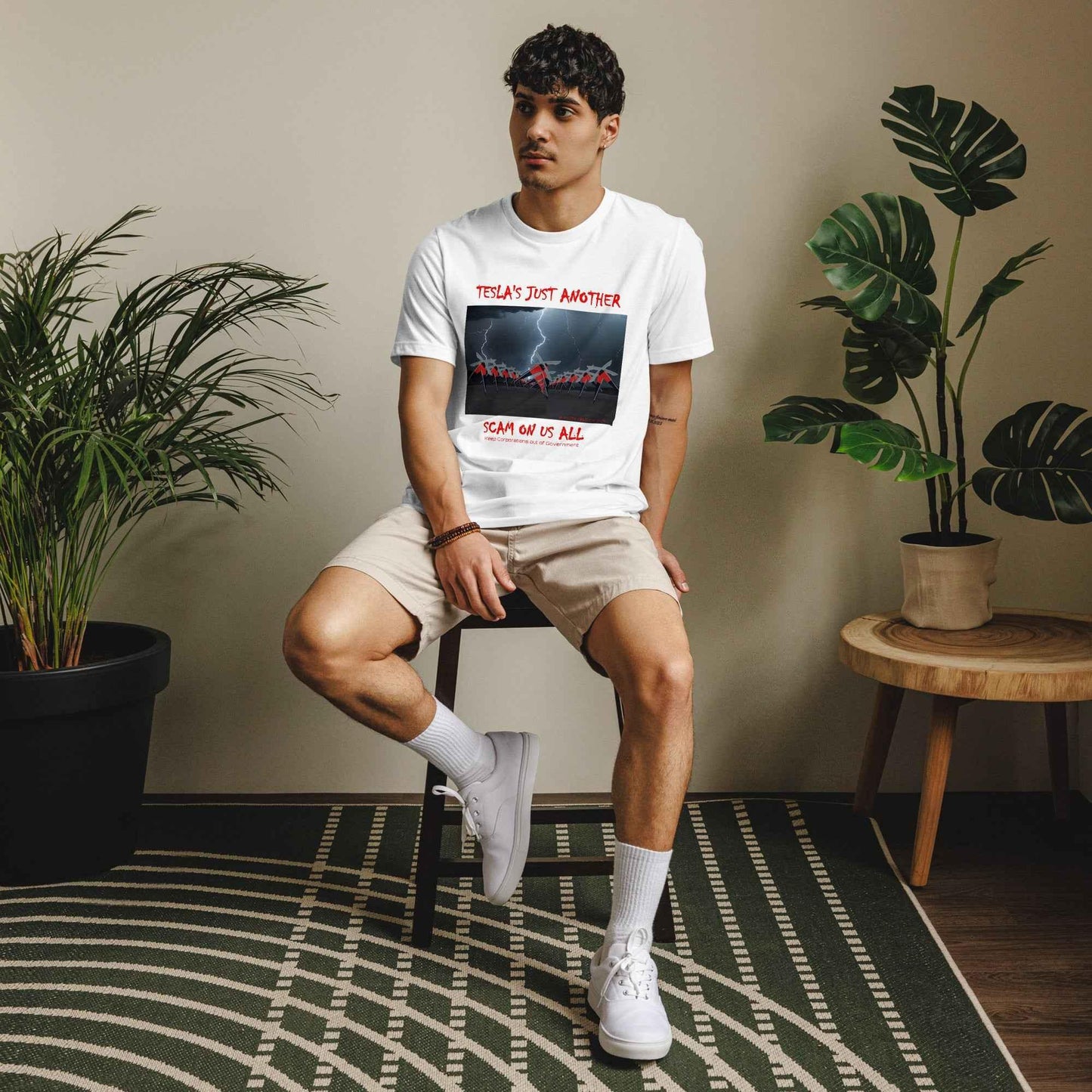 TESLA'S Just Another Scam Unisex T-Shirt: Eco-Friendly Statement Wear - Killer Products