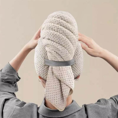 Hair-drying Cap Coral Fleece Quick-drying Luxurious Towel Wrap - Killer Products