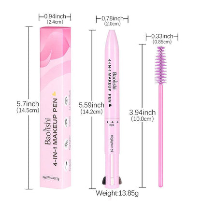 Versatile Four-in-one Makeup Multi-color Highlight Eyeliner Brush - Killer Products