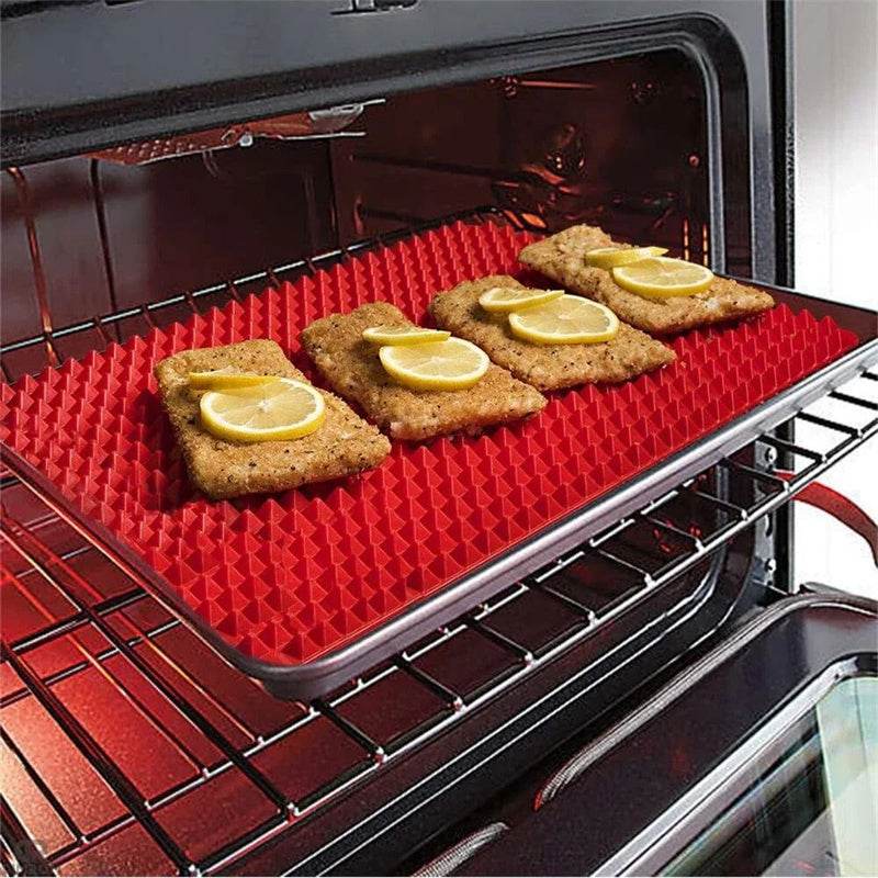 Silicone Pyramid Cooking Mat: Versatile Non-Stick Heat-Resistant Grid - Killer Products