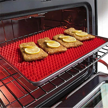 Silicone Pyramid Cooking Mat: Versatile Non-Stick Heat-Resistant Grid - Killer Products