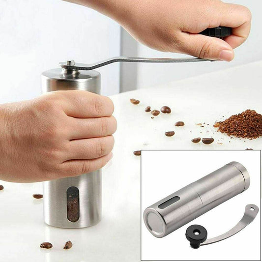 Home Portable Manual Coffee Grinder Stainless Steel Ceramic Burr - Killer Products
