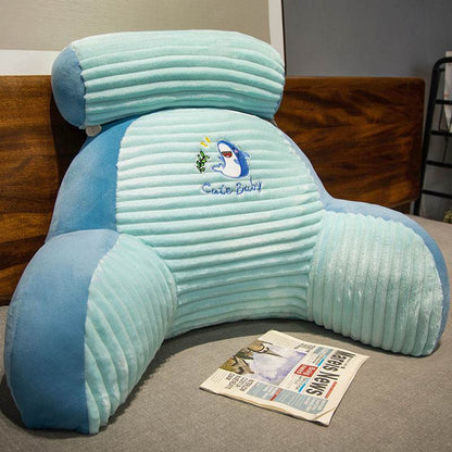 Striped Flannel Bedside Soft Upholstery Cushion: Cozy Animal Comfort - Killer Products