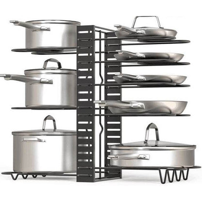 8 Tiers Iron Storage Racks: Elegant Kitchen Organizer Solution - Killer Products