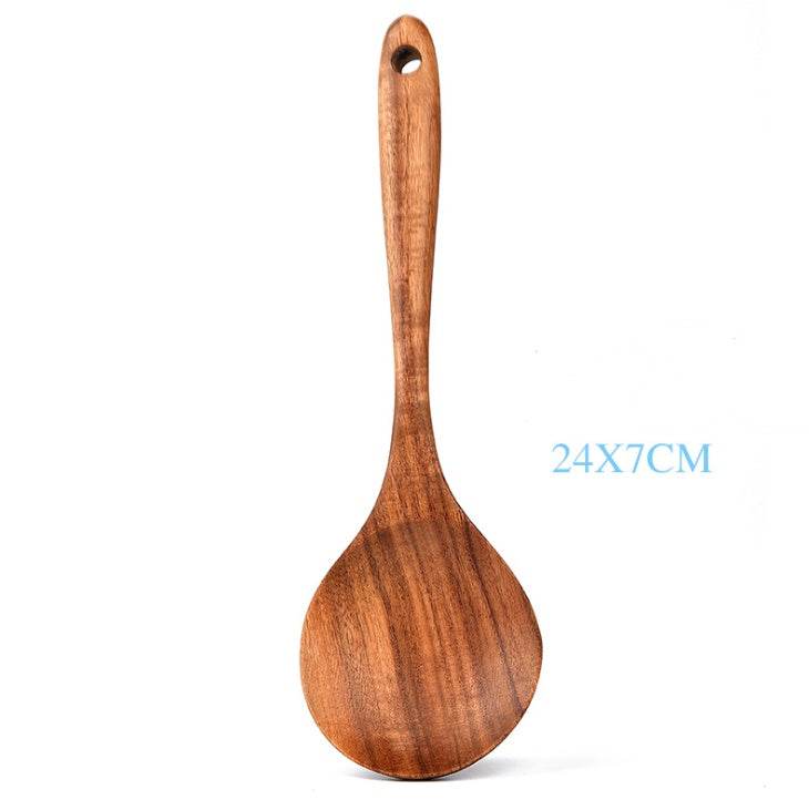 Teak Natural Wood Tableware: Versatile Kitchen Tool Sets Collection - Killer Products