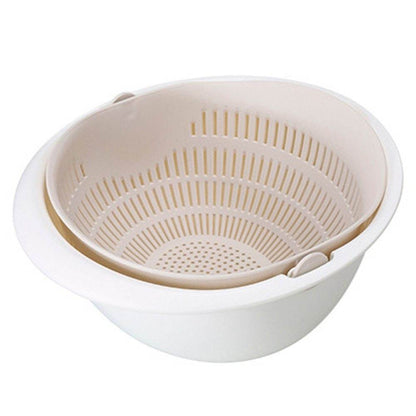Portable Detachable Double-Layer Drain Basket for Fruit and Veggies - Killer Products