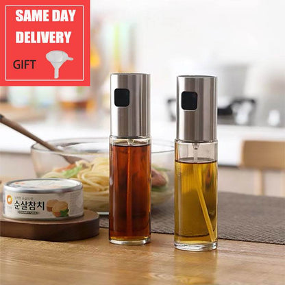 Elegant Glass Oil Vinegar Spray Bottle for Culinary Perfection - Killer Products