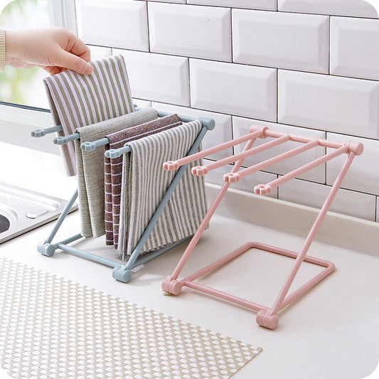 Foldable Dishcloth Shelf: Space-Saving Kitchen Accessories Gadget Organizer - Killer Products