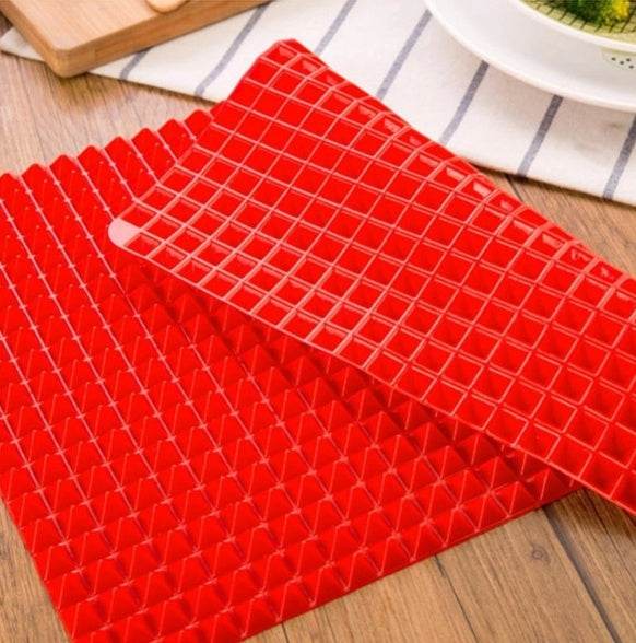 Silicone Pyramid Cooking Mat: Versatile Non-Stick Heat-Resistant Grid - Killer Products