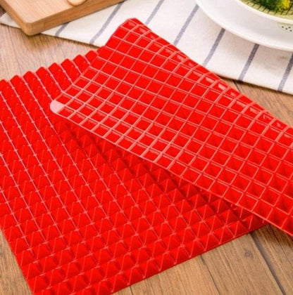 Silicone Pyramid Cooking Mat: Versatile Non-Stick Heat-Resistant Grid - Killer Products