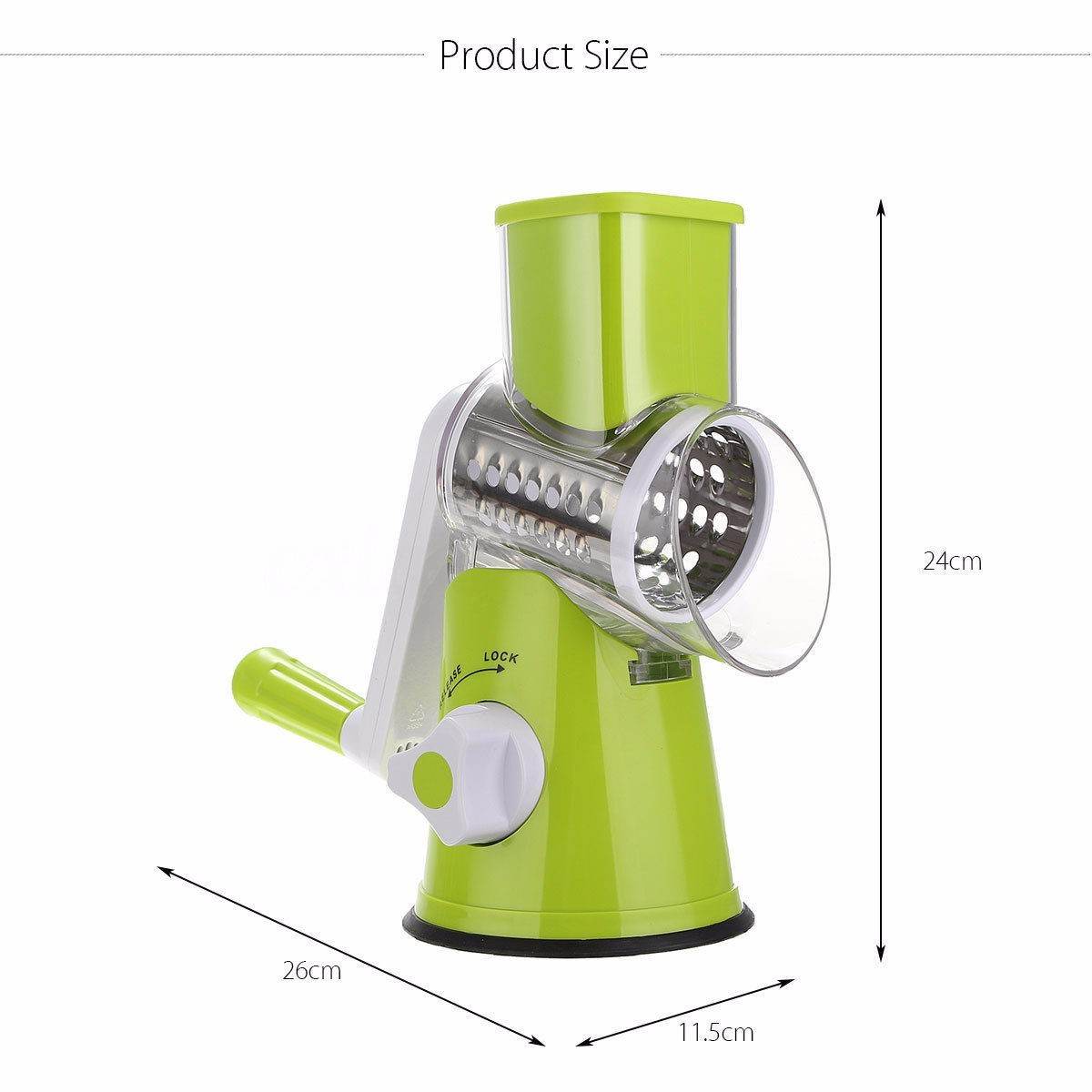 Vegetable Cutter Round Mandoline Slicer for Potato, Carrot, Cheese - Killer Products