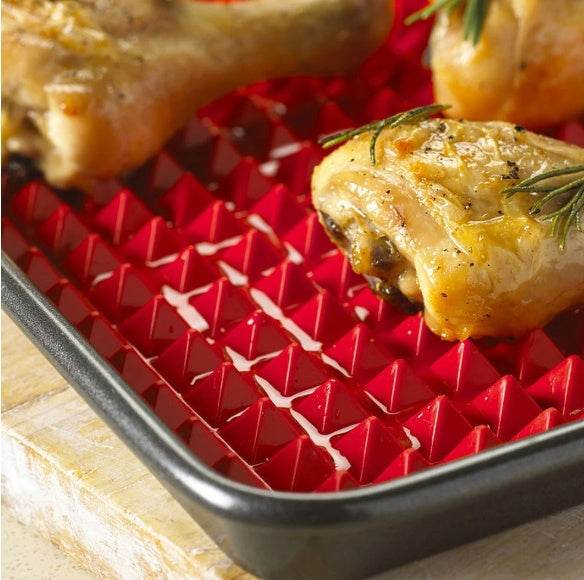 Silicone Pyramid Cooking Mat: Versatile Non-Stick Heat-Resistant Grid - Killer Products