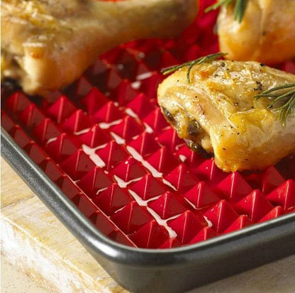 Silicone Pyramid Cooking Mat: Versatile Non-Stick Heat-Resistant Grid - Killer Products