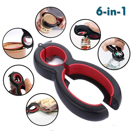 Effortless Multifunctional Easy Opener Six in One Bottle Can Opener - Killer Products