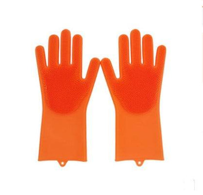 Silicone Heat-resistant Cleaning Brush Scrubbing Gloves for Kitchen Magic - Killer Products