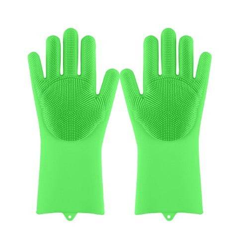 Silicone Heat-resistant Cleaning Brush Scrubbing Gloves for Kitchen Magic - Killer Products
