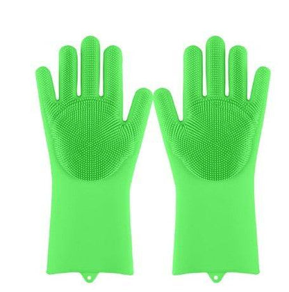 Silicone Heat-resistant Cleaning Brush Scrubbing Gloves for Kitchen Magic - Killer Products