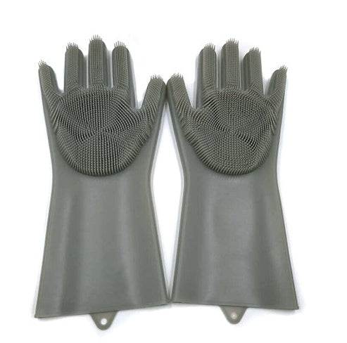 Silicone Heat-resistant Cleaning Brush Scrubbing Gloves for Kitchen Magic - Killer Products