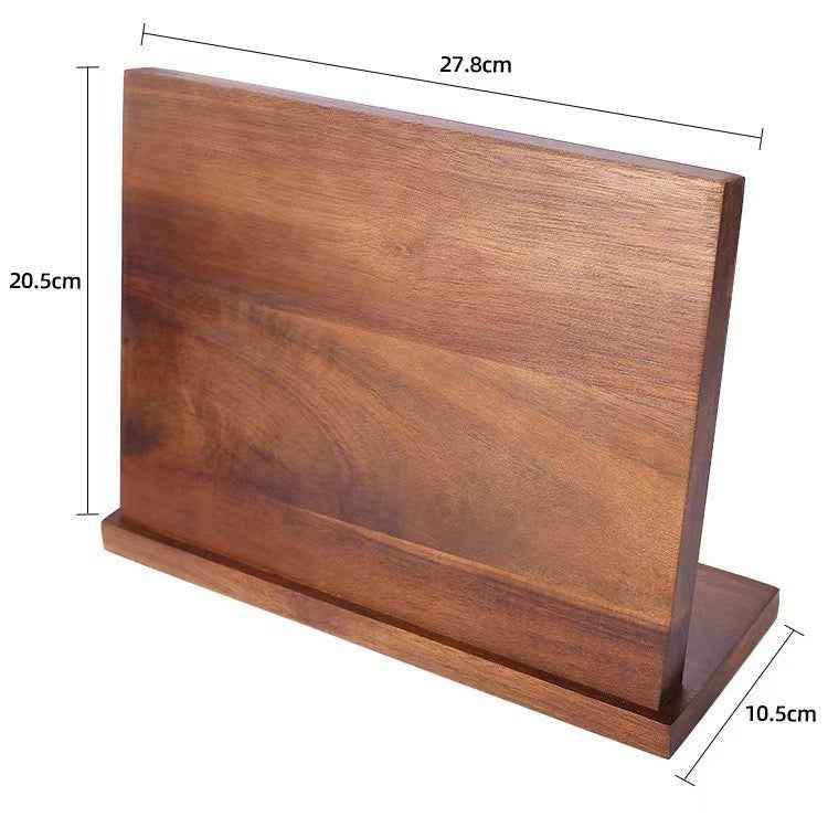 Elegant Solid Wood Magnetic Knife Holder for Creative Kitchens - Killer Products