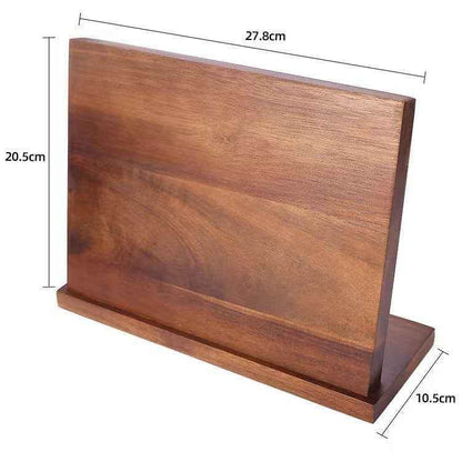 Elegant Solid Wood Magnetic Knife Holder for Creative Kitchens - Killer Products