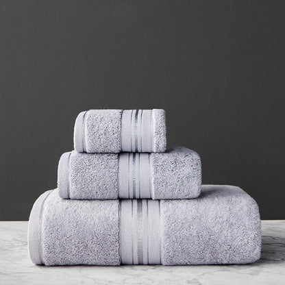 Luxury Pure Color Thick Cotton Bath Towel Set Collection - Killer Products