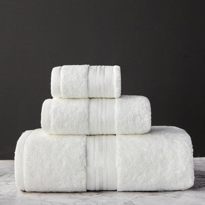Luxury Pure Color Thick Cotton Bath Towel Set Collection - Killer Products