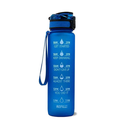 1L Tritan Time Marker Water Bottle - Leakproof Sports Fitness - Killer Products