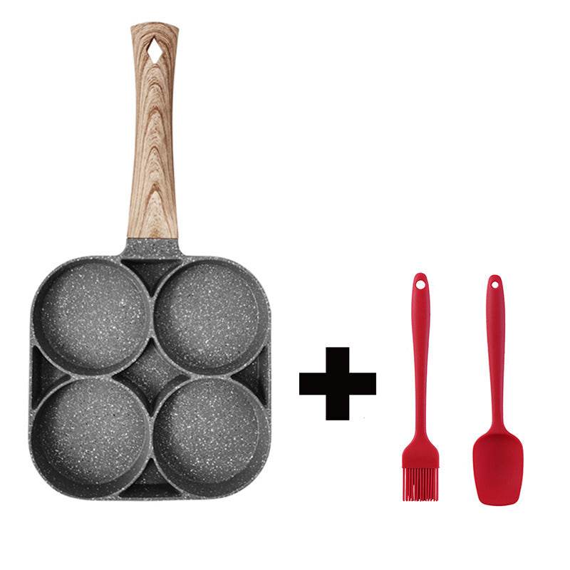 Versatile Non-Stick 4-Hole Pan for Breakfast & Burgers - Killer Products