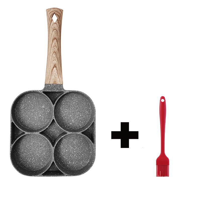 Versatile Non-Stick 4-Hole Pan for Breakfast & Burgers - Killer Products