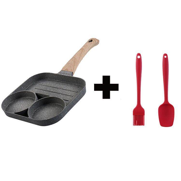 Versatile Non-Stick 4-Hole Pan for Breakfast & Burgers - Killer Products