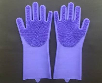 Silicone Heat-resistant Cleaning Brush Scrubbing Gloves for Kitchen Magic - Killer Products