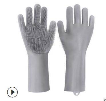 Silicone Heat-resistant Cleaning Brush Scrubbing Gloves for Kitchen Magic - Killer Products