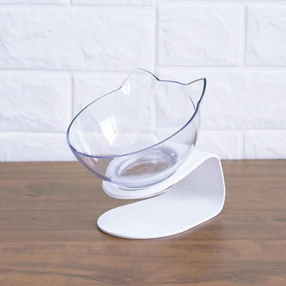 Cat Double Bowl: Protects Cervical Vertebra, Elevates Feeding Comfort - Killer Products