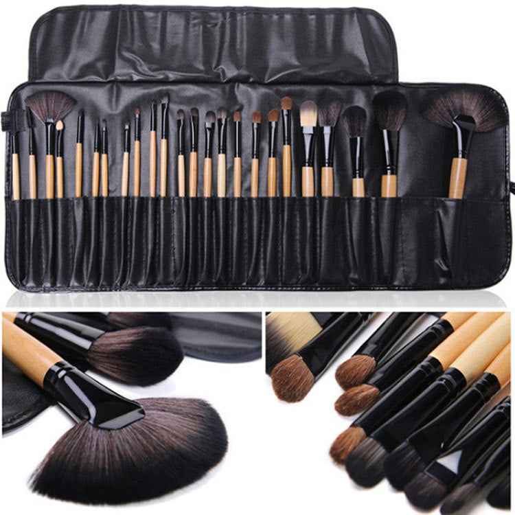 Complete 24 PCs Makeup Brush Set With Horse Hair Elegance - Killer Products