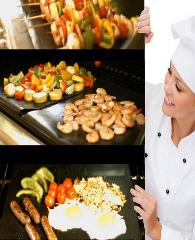 Effortless Cooking with Reusable Non-stick Surface BBQ Grill Mat - Killer Products