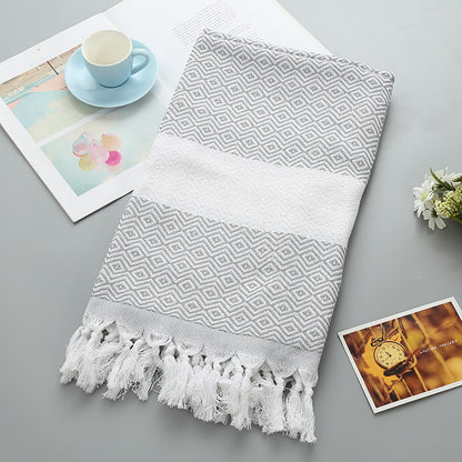 Luxurious Handmade Tassel Blanket Turkish Beach Towel – Vibrant Colors - Killer Products