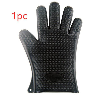 Heat Proof Food Grade Silicone Oven Mitts for BBQ Safety - Killer Products