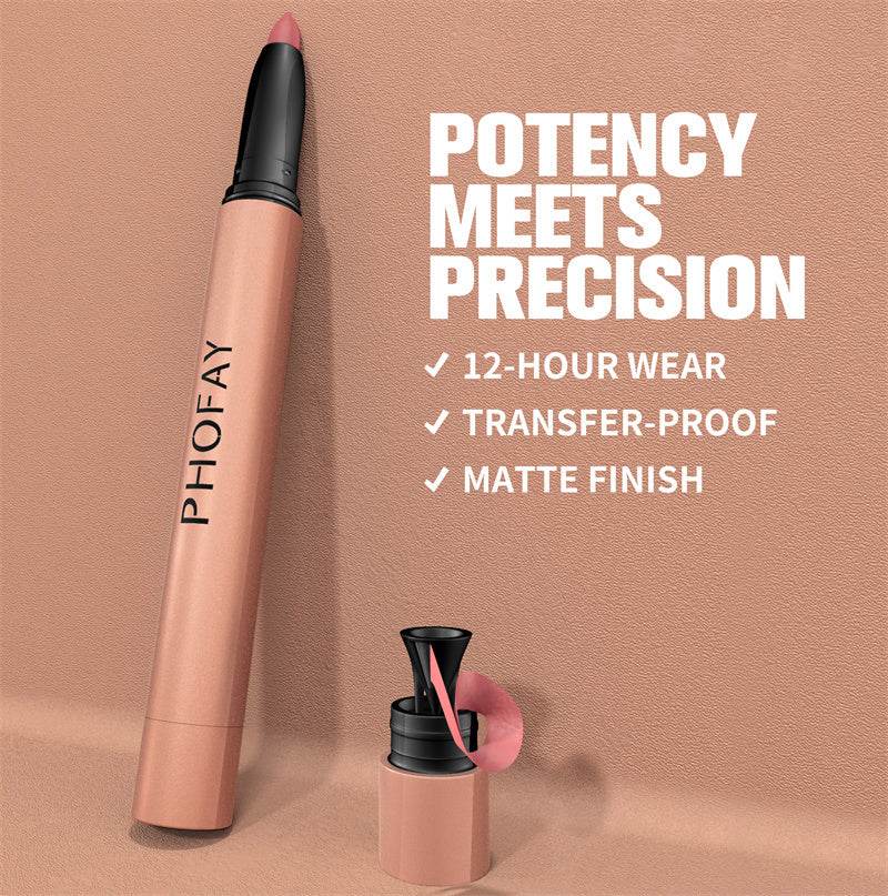 PHOFAY Matte Lip Liner Lipstick Pen: Silky, Effortless Elegance - Killer Products
