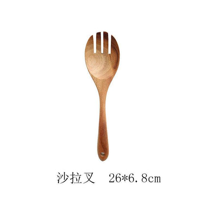 Teak Natural Wood Tableware: Versatile Kitchen Tool Sets Collection - Killer Products