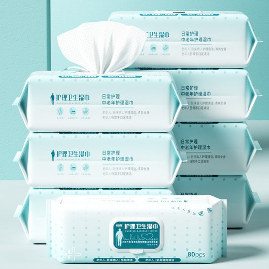 Elderly Care: 80 Wet Towels for Nursing Bed Rest Home - Killer Products