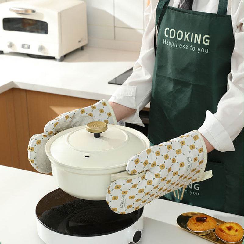Anti-Scalding Microwave Cotton Insulation Gloves: Heat Resistant Mitts - Killer Products