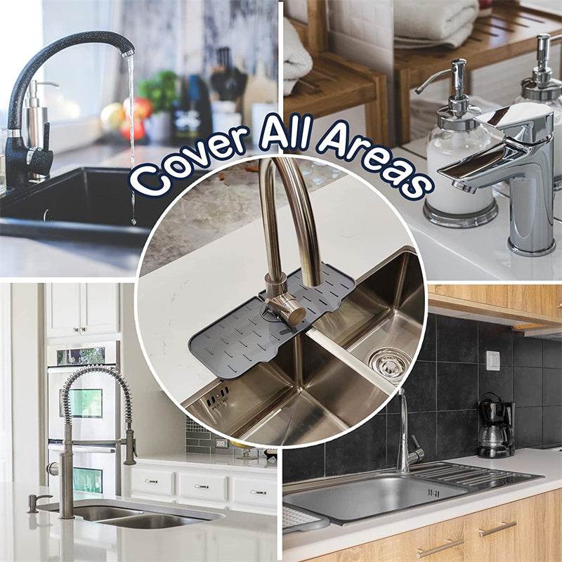 Silicone Faucet Absorbent Mat: Splash Guard & Countertop Protector - Killer Products