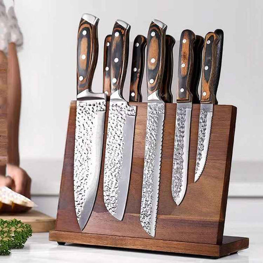 Elegant Solid Wood Magnetic Knife Holder for Creative Kitchens - Killer Products
