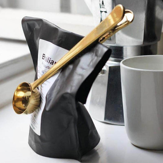 Stainless Steel Coffee Clip Spoon: Scoop, Seal, and Preserve Freshness - Killer Products