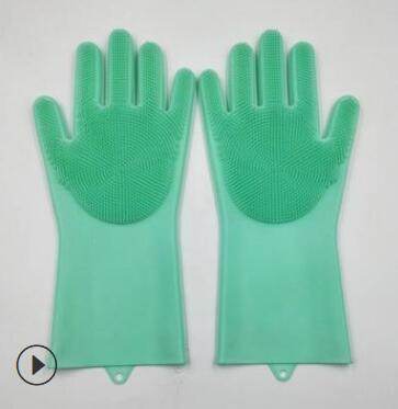 Silicone Heat-resistant Cleaning Brush Scrubbing Gloves for Kitchen Magic - Killer Products